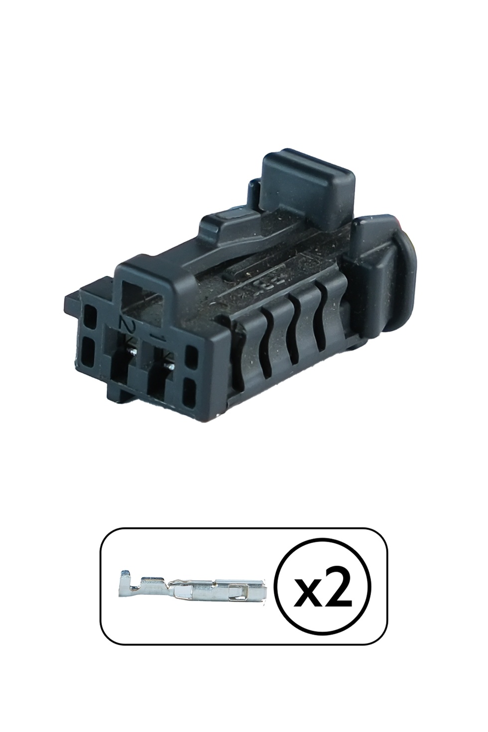 Renault Yan Sinyal Plaka Soketi Siyah 2 Pin