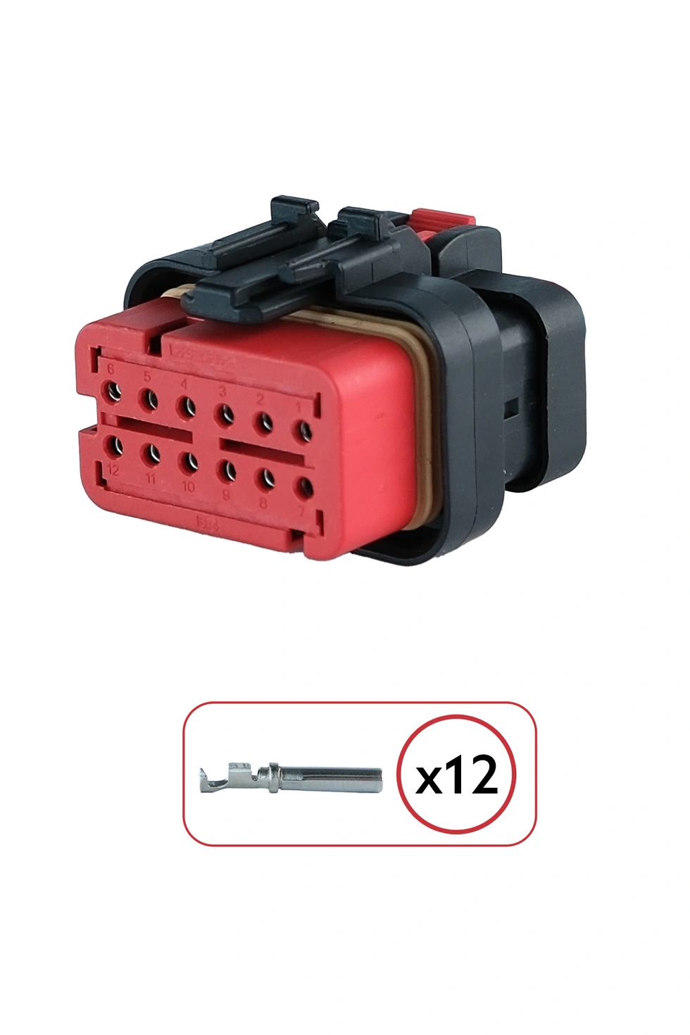 Erkek Konnektör 12 Pin Kablosuz