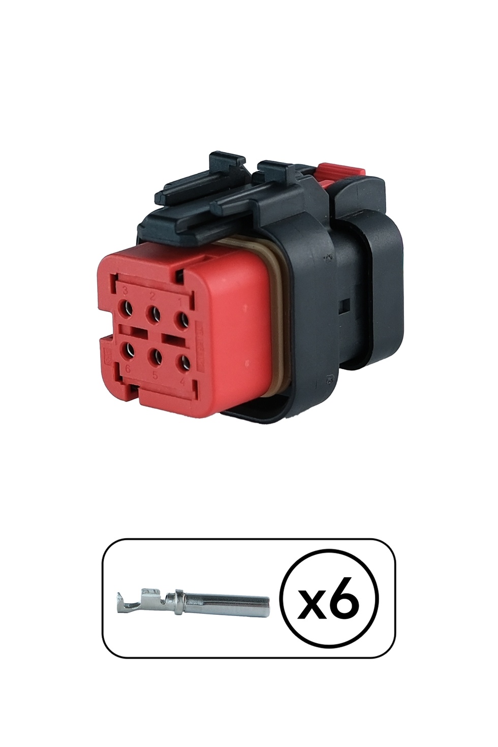 Erkek Konnektör 6 Pin Kablosuz
