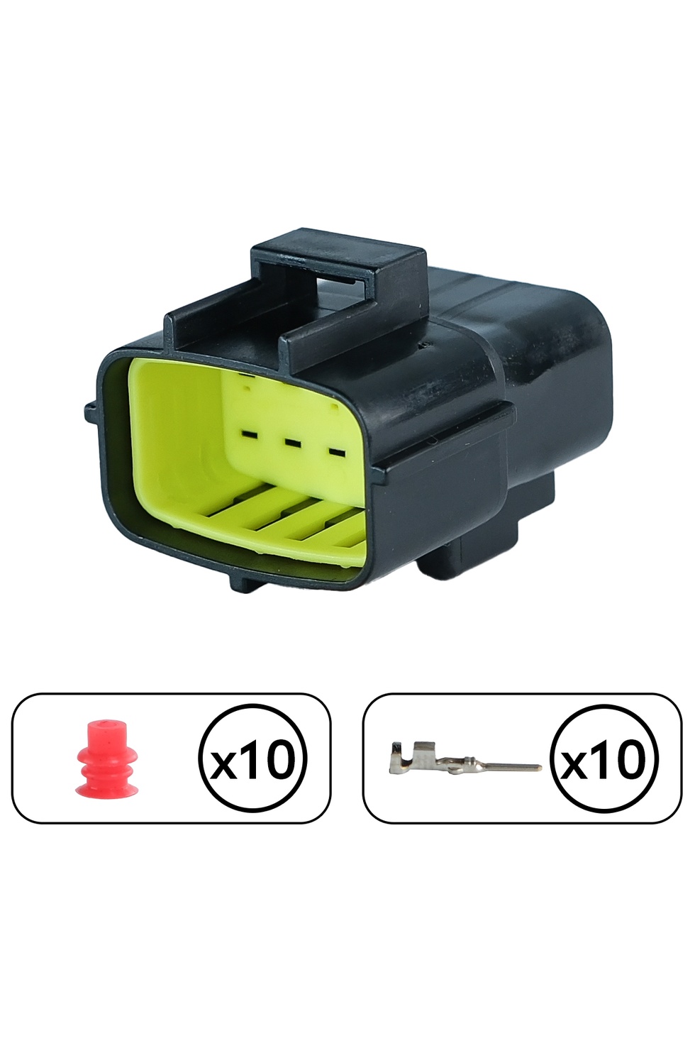 Mandallı Dişi Soket 10 Pin Kablosuz