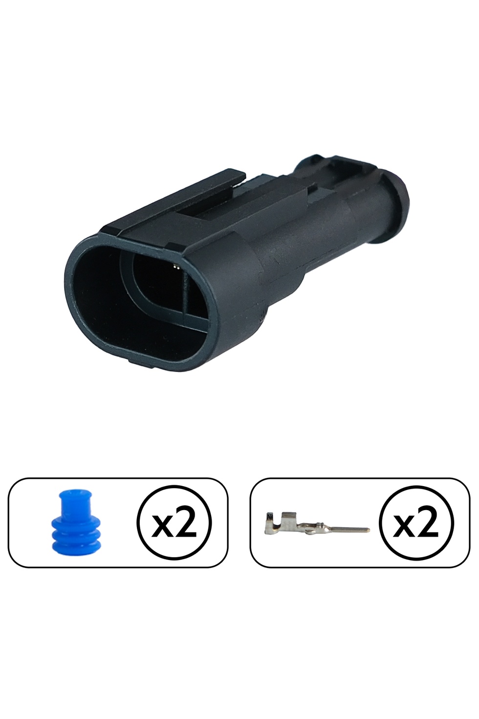 Superseal Dişi Soket 2 Pin Demonte