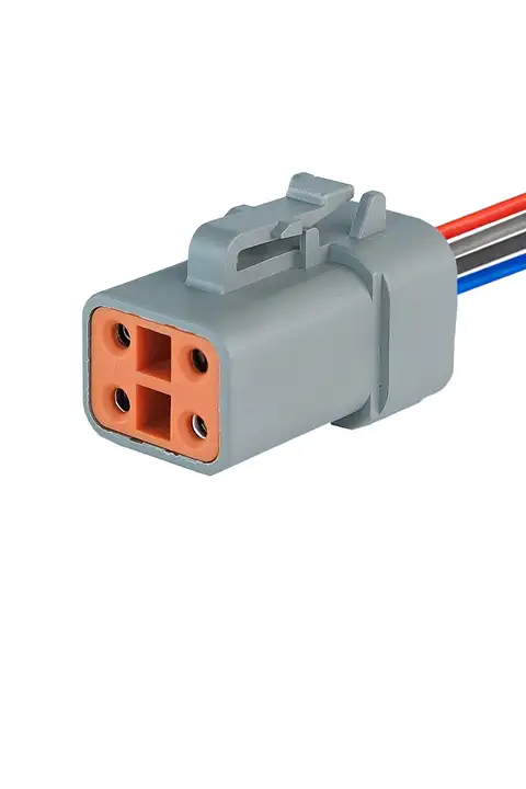DTP06-4S Erkek Konnektör 4 Pin Kablolu