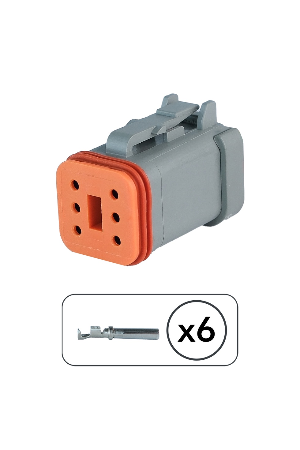 DT06-6S Erkek Konnektör 6 Pin Kablosuz