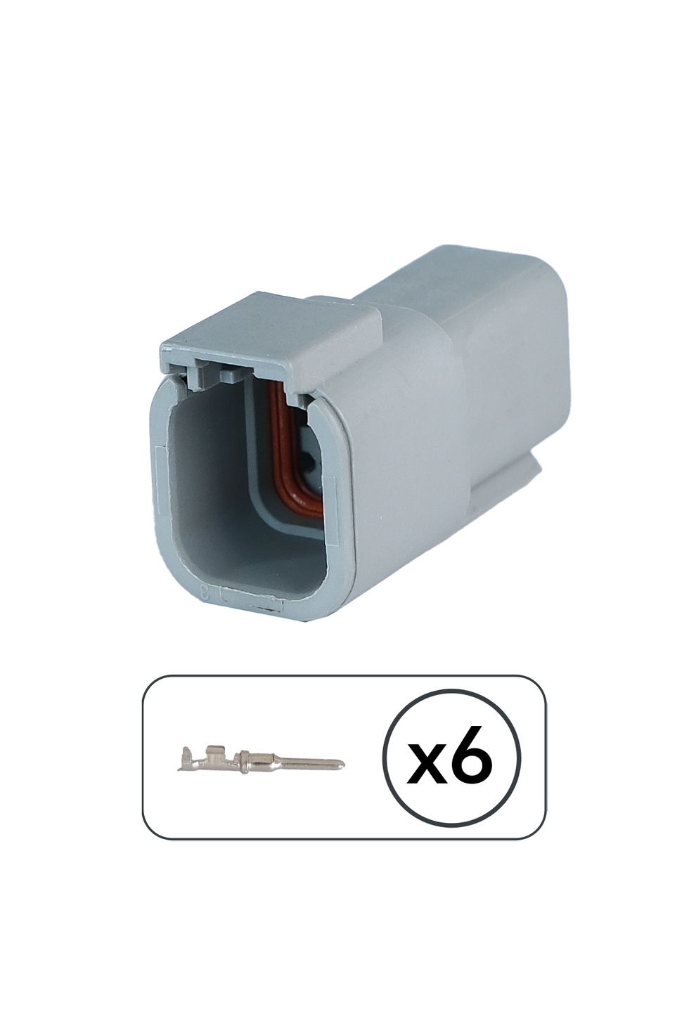 DTM04-6P Dişi Konnektör 6 Pin Kit