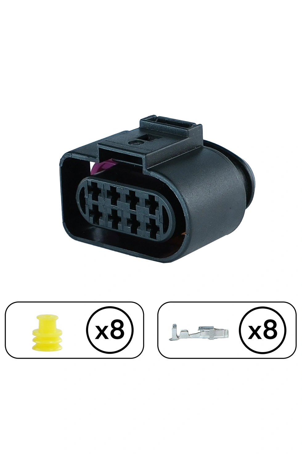 Radar Arka Lamba Soketi 8 Pin Kablosuz