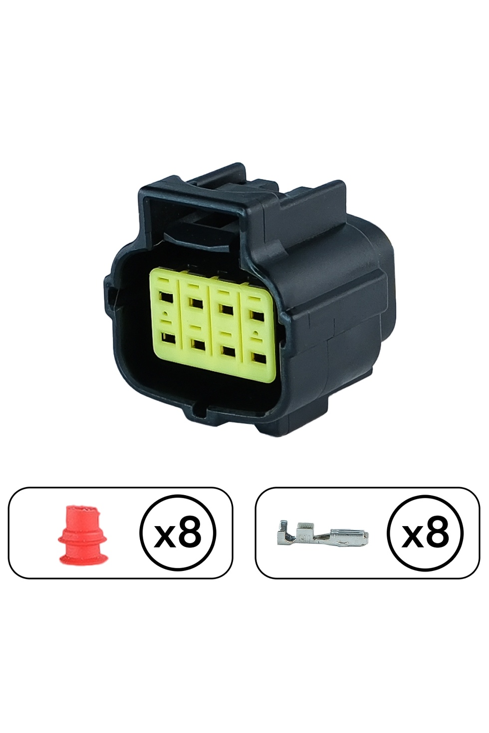 Mandallı Erkek Soket 8 Pin Kablosuz