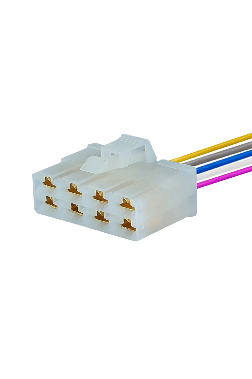 İş Makina Soketi Beyaz 8 Pin Kablolu