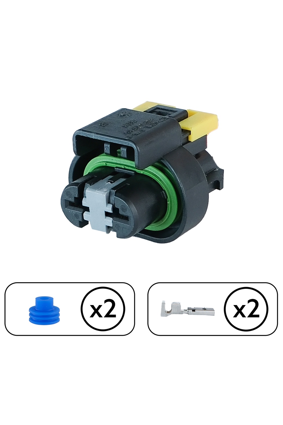 Fiat Linea Fan Motor Soketi Siyah 2 Pin