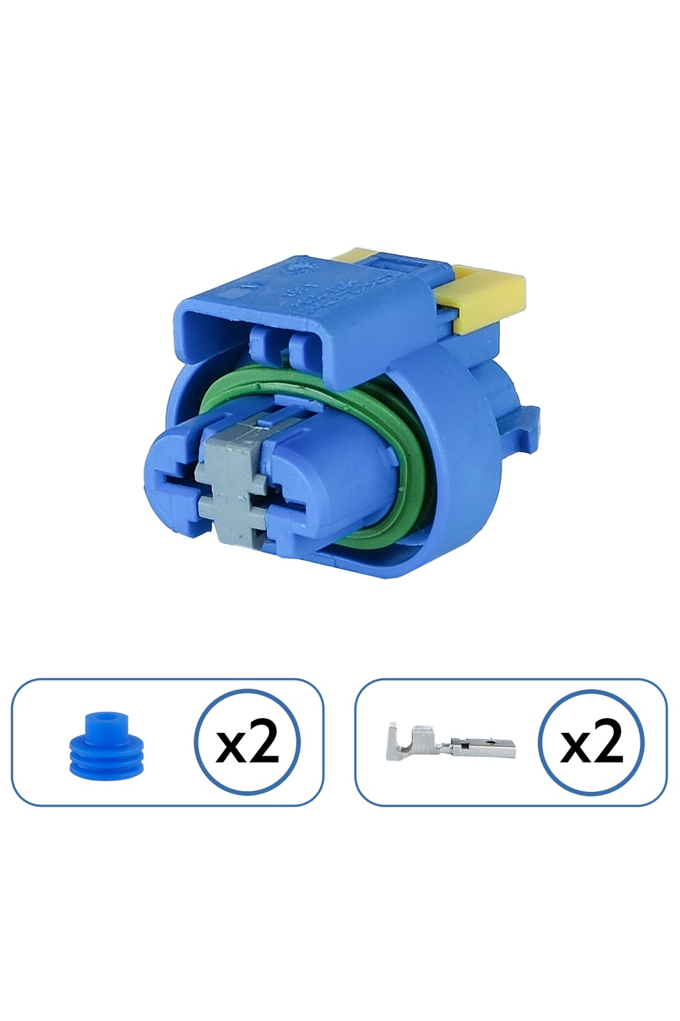 Fiat Linea Fan Motor Soketi Mavi 2 Pin