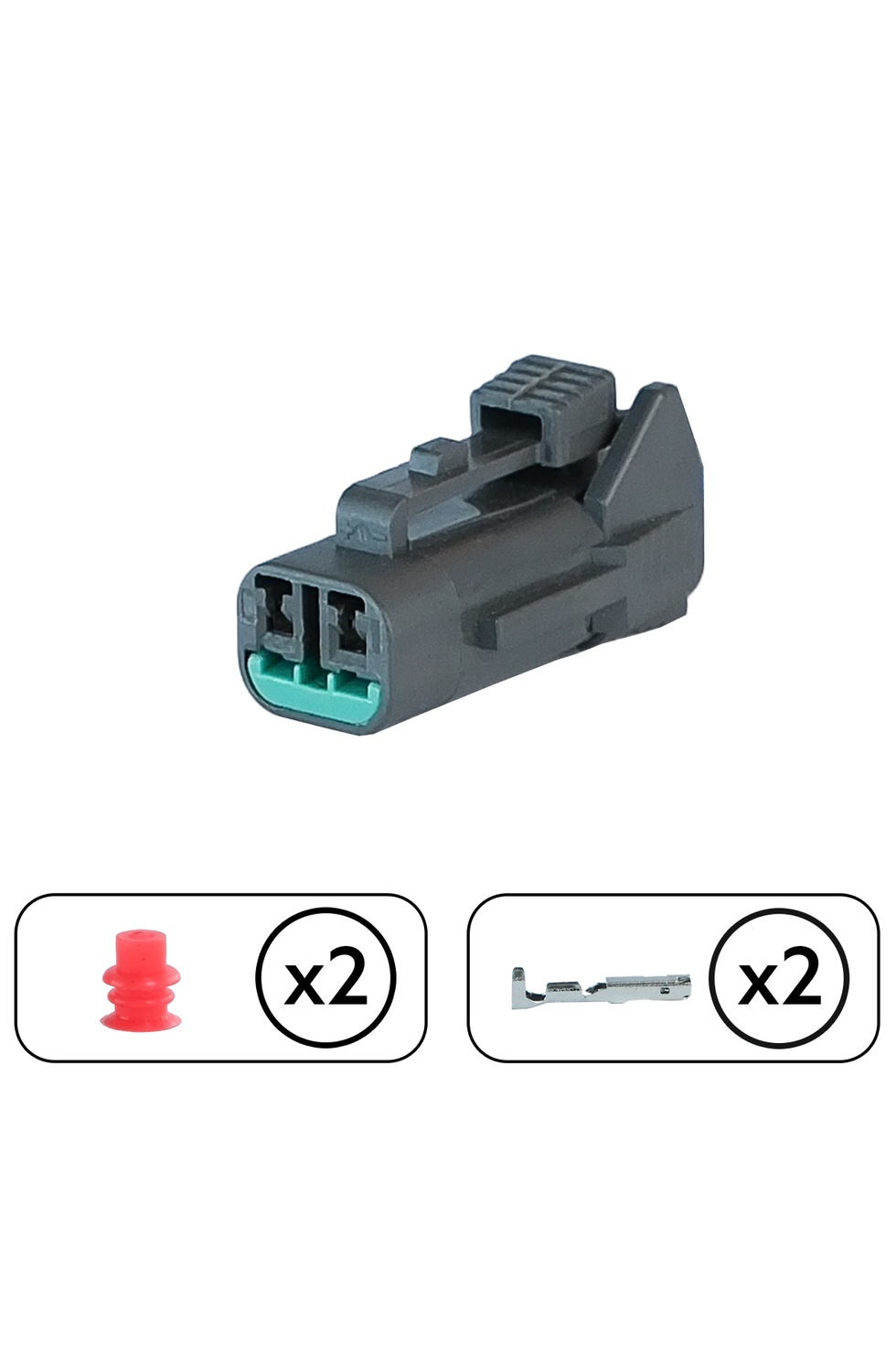 Nissan Cam Su Fıskiye Motor Soketi 2 Pin Kablosuz