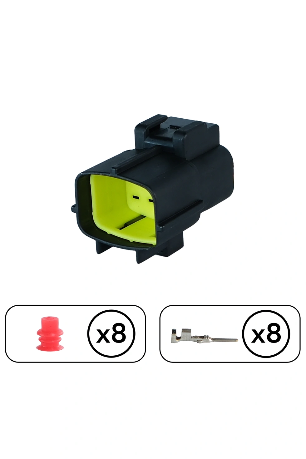 Mandallı Dişi Soket 8 Pin Kablosuz