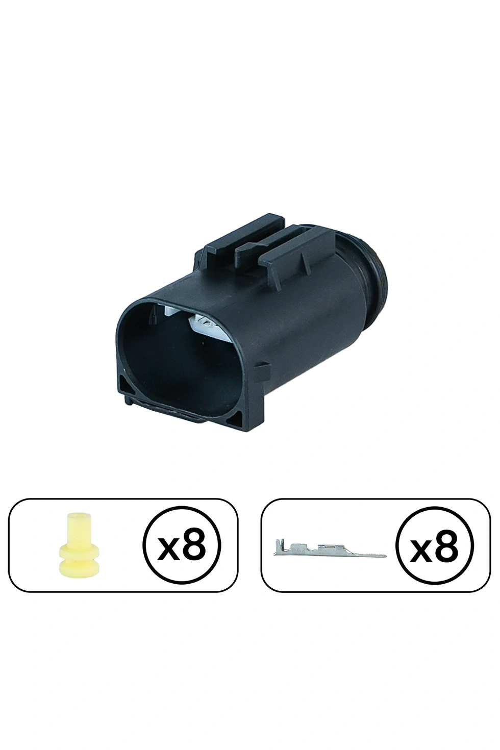 Sinyal Soketi Dişi 8 Pin Kablosuz