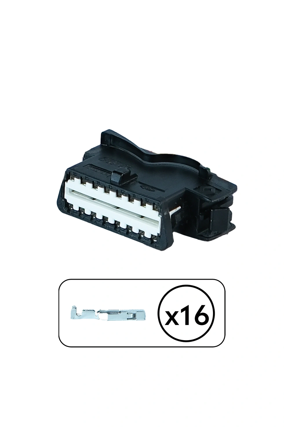 Obd Soketi Siyah 16 Pin Kablosuz