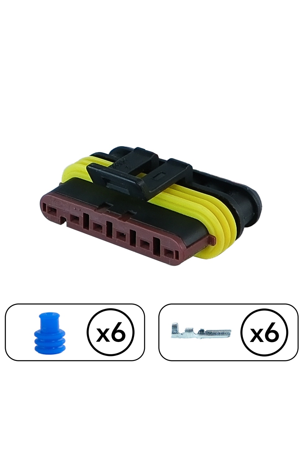 Superseal Erkek Soket 6 Pin Kablosuz