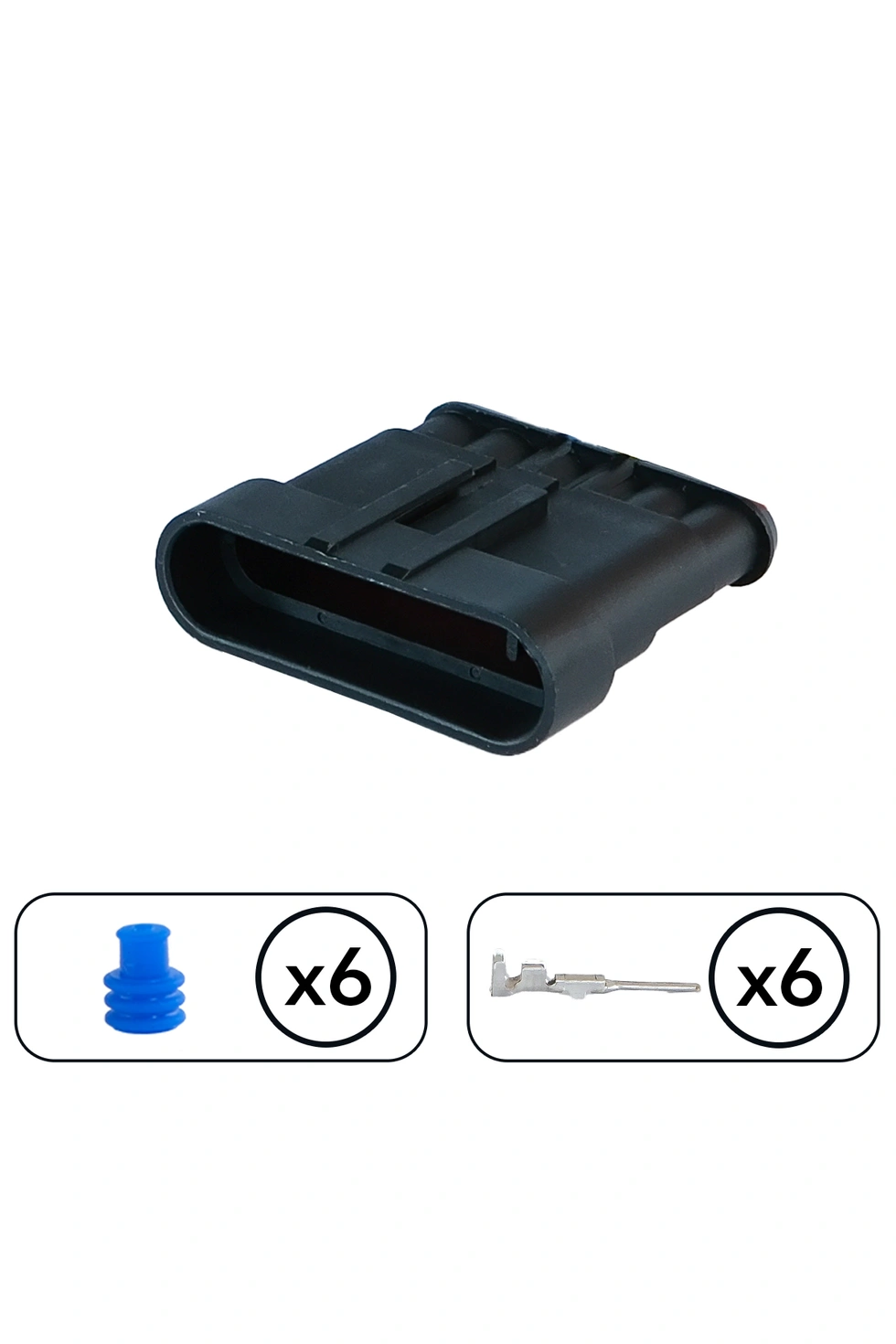 Superseal Dişi Soket 6 Pin Kablosuz