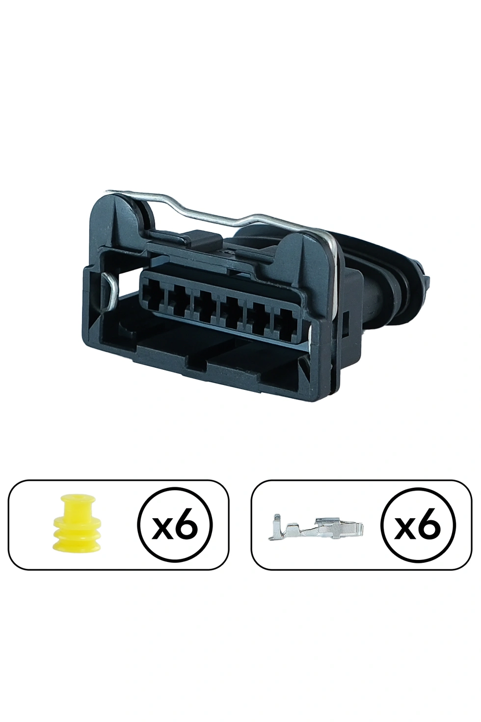 Universal Erkek Soket 6 Pin Kablosuz