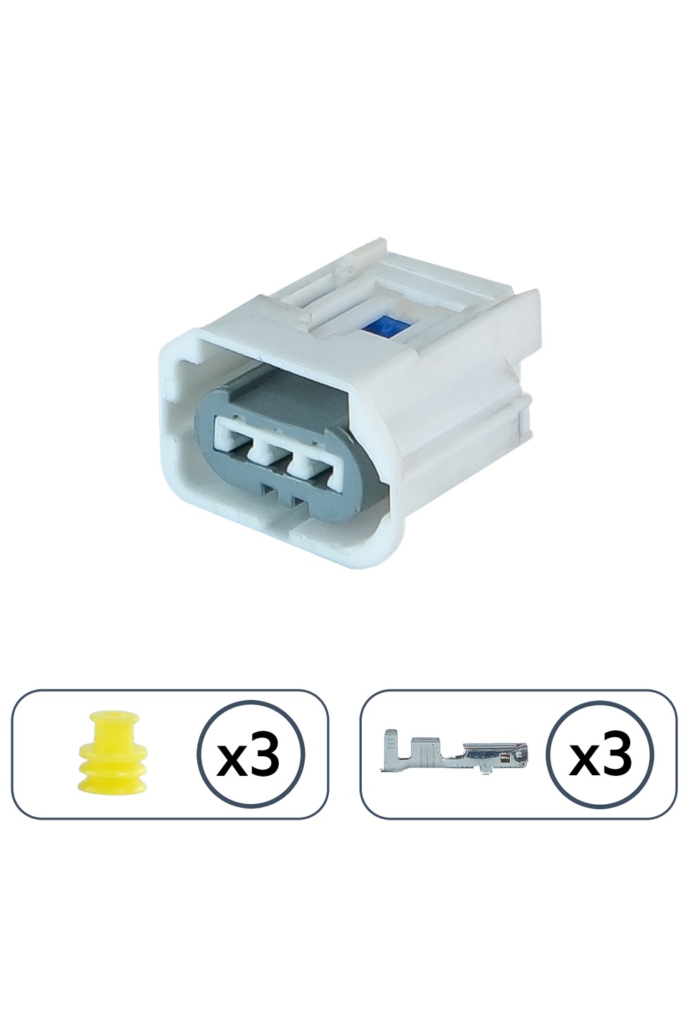 Direksiyon Pompa Soketi Beyaz 3 Pin Kablosuz