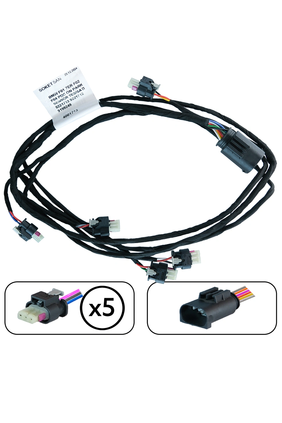 Bmw F01 7ER F02 F04 Pdc Ön Park Sensör Tesisatı 9221713