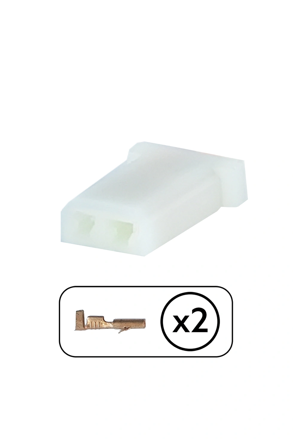Soket 2 Pin Kablolu