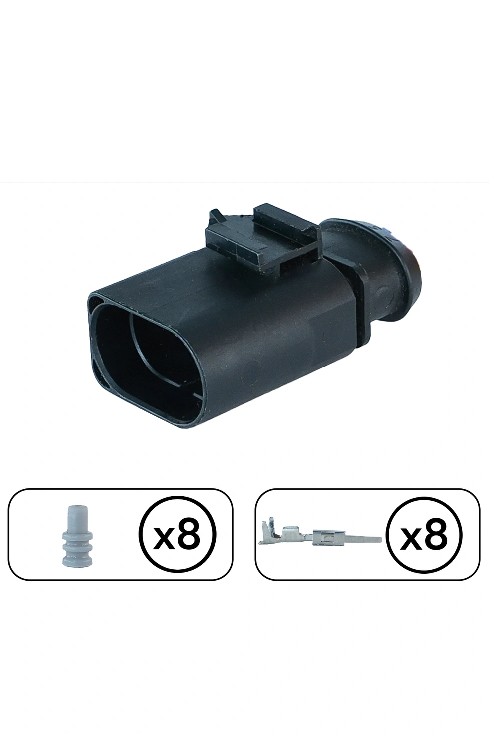 Soketi Dişi 8 Pin Kablosuz