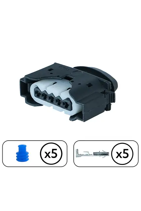 Hava Akışmetre Soketi Beyaz 5 Pin Kablosuz