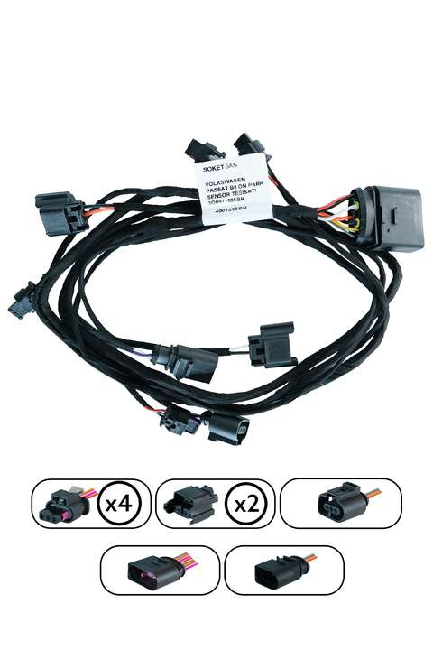 Volkswagen Passat B8 Front Parking Sensor Wiring Harness 3G0971095BR
