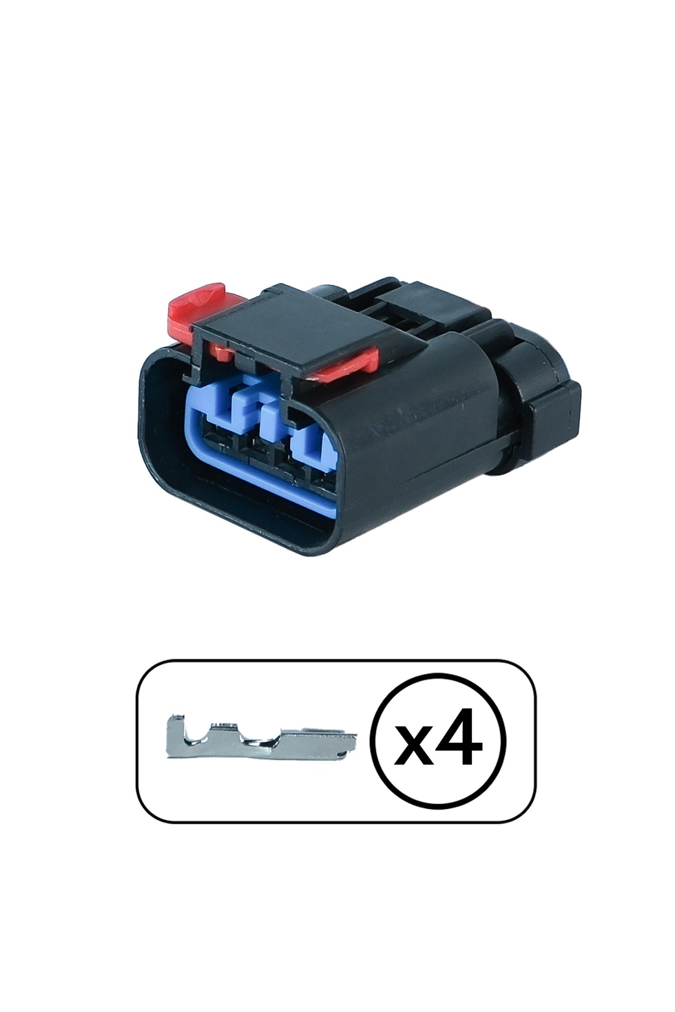 Distribütör Soketi Siyah 4 Pin Kablosuz