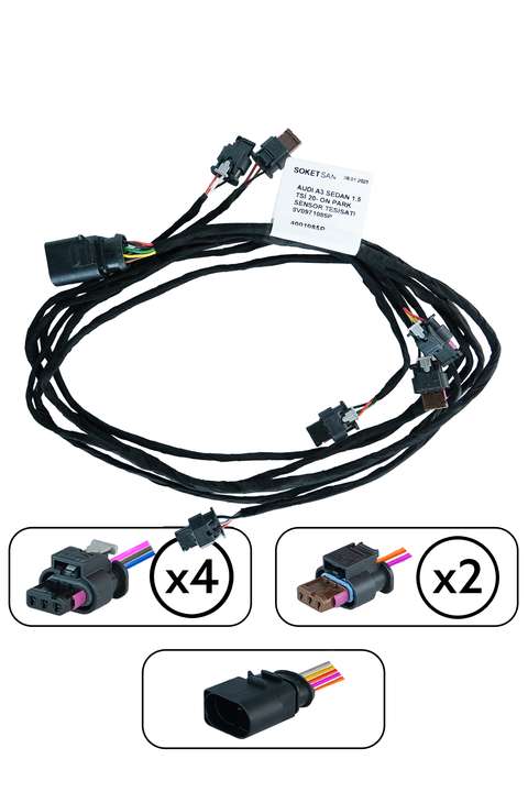Audi A3 Sedan 1.5 Tsi 2020- Front Parking Sensor Wiring Harness 8V0971085P