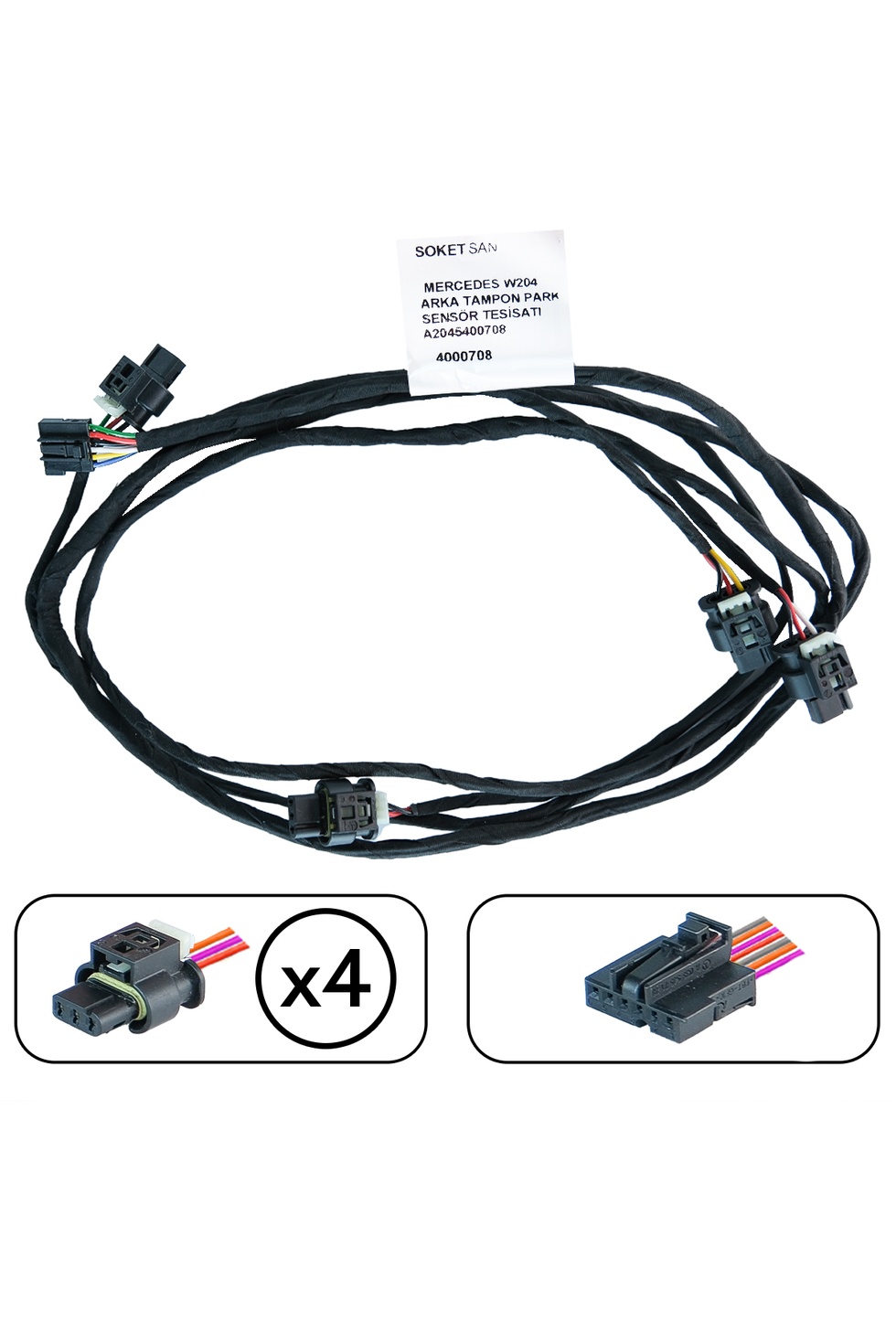 Mercedes W204 Arka Tampon Park Sensör Tesisatı A2045400708