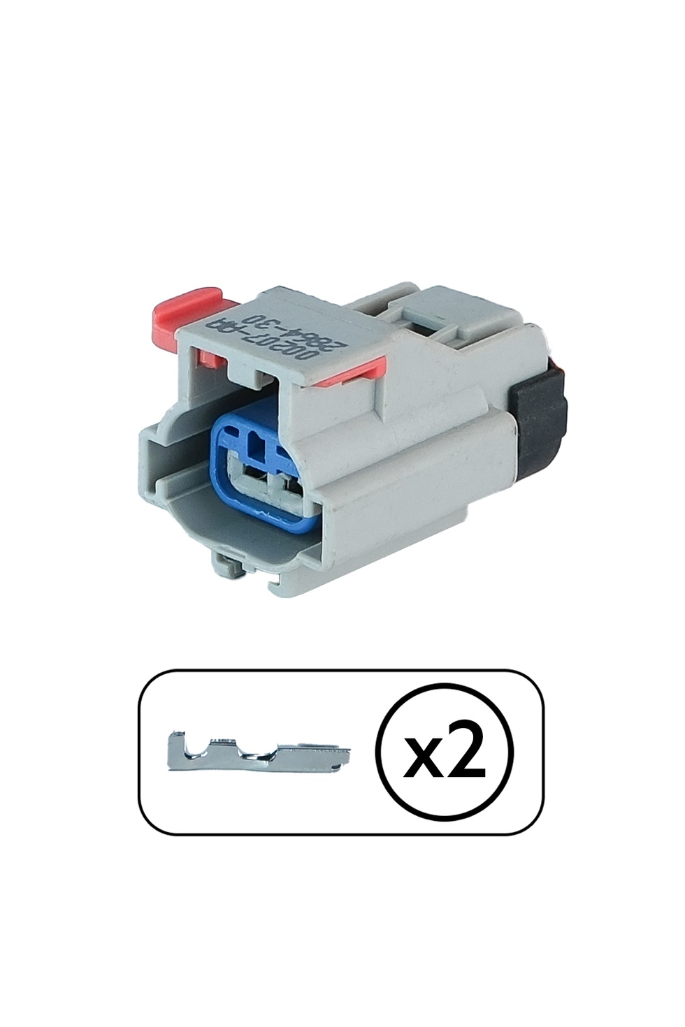Cam Motor Soketi 2 Pin Gri Kablosuz