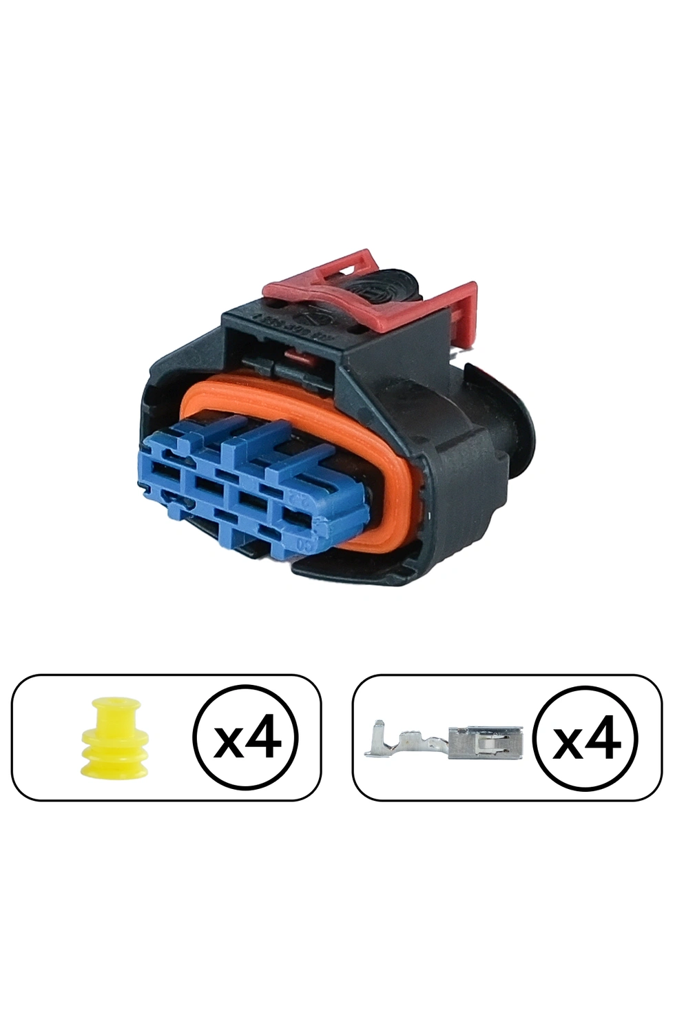 Debimetre Soketi Mavi 4 Pin Kablosuz