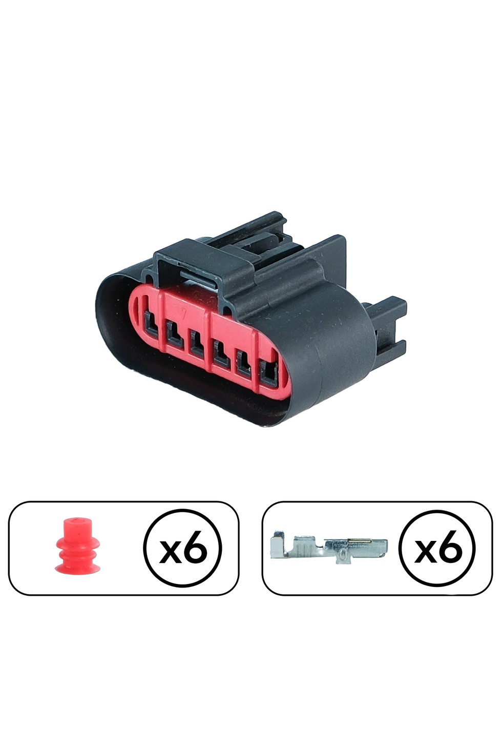 Pedal Bağlantı Soketi 6 Pin Kablosuz