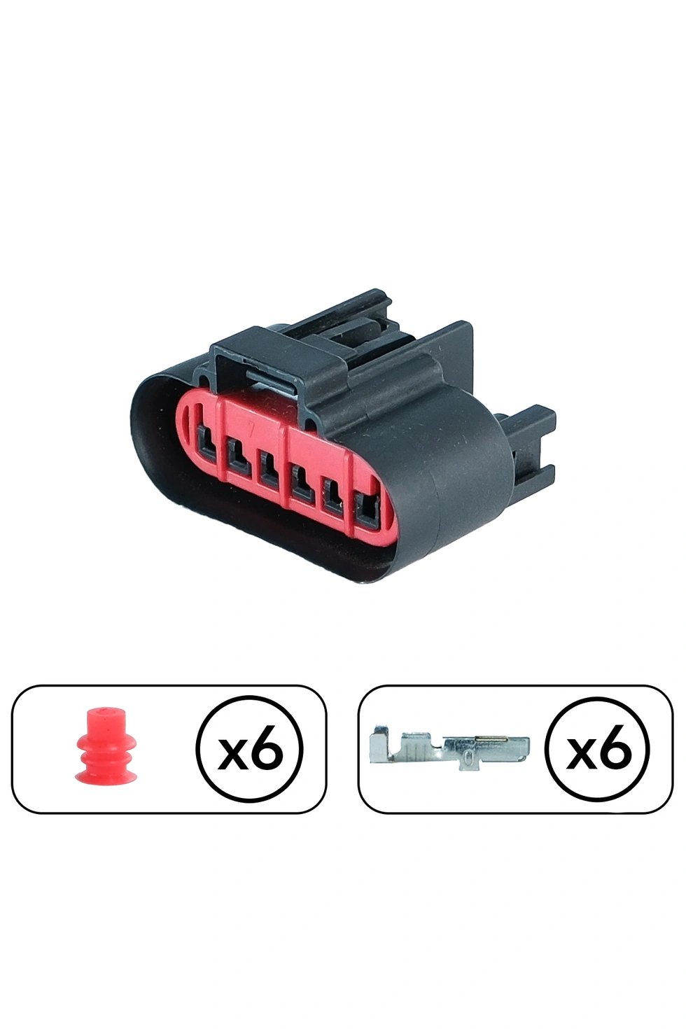 Pedal Bağlantı Soketi 6 Pin Kablosuz