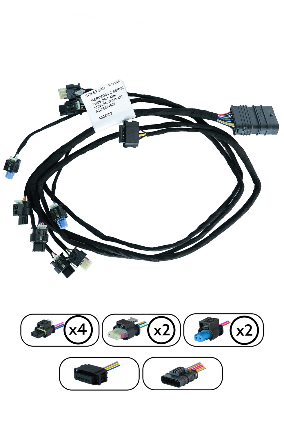 Mercedes C Serisi W205 Ön Park Sensör Tesisatı A2055404007