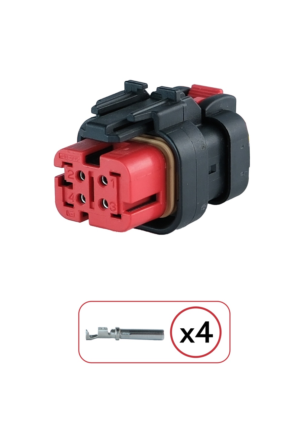 Erkek Konnektör 4 Pin Kablosuz
