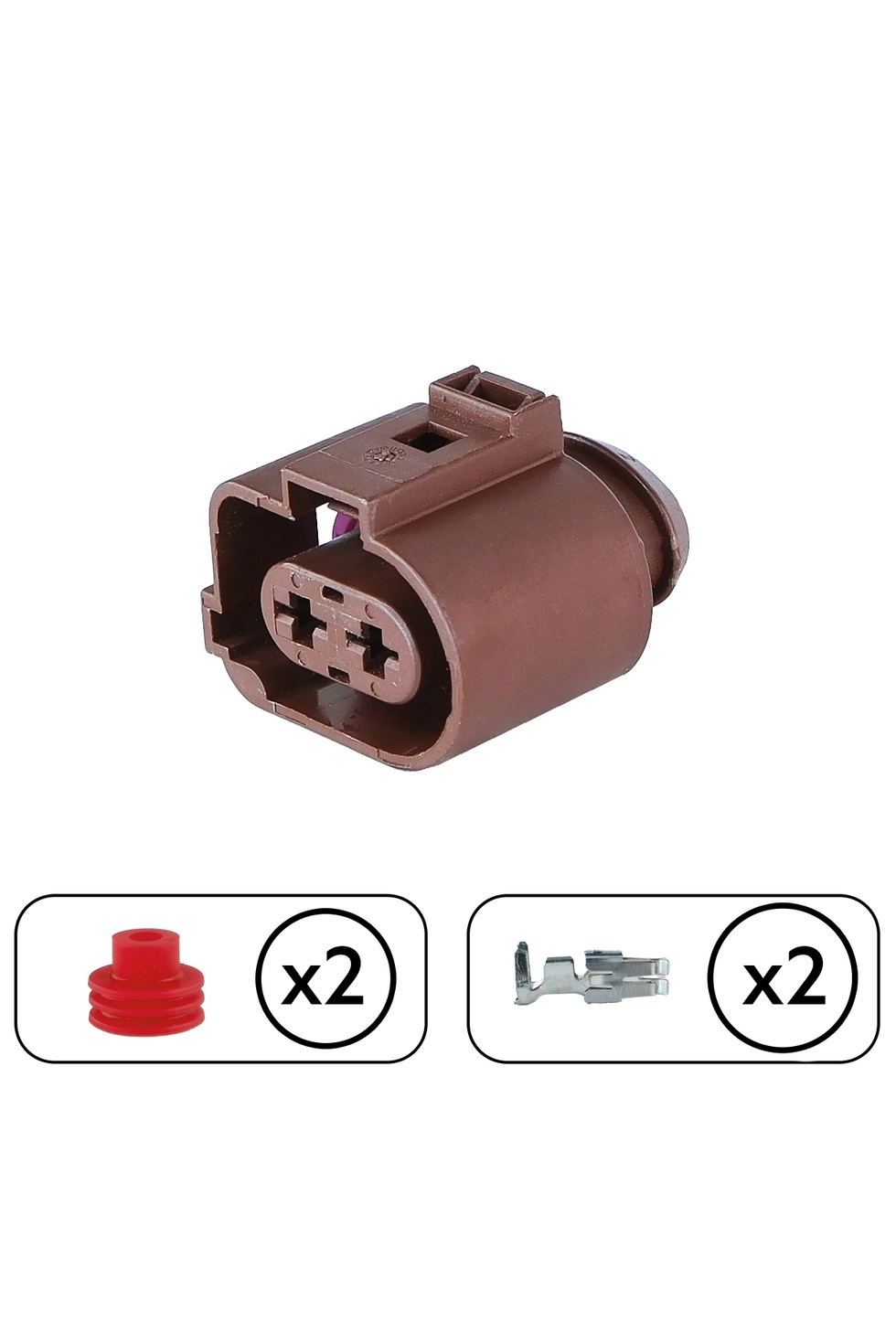 Volkswagen Kalorifer Motor Soketi Kahve 2 Pin