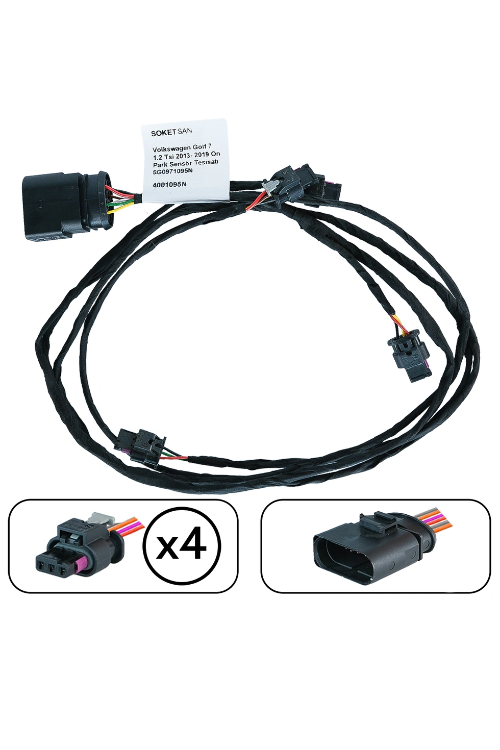 Volkswagen Golf 7 2013- 2019 Ön Park Sensör Tesisatı 5G0971095N