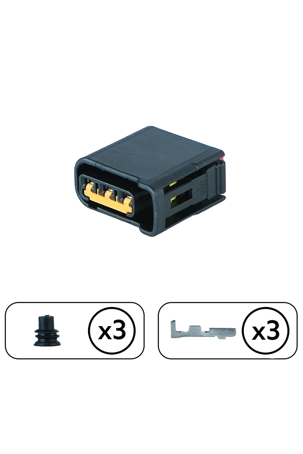 Subaru Bobin Soketi Siyah 3 Pin