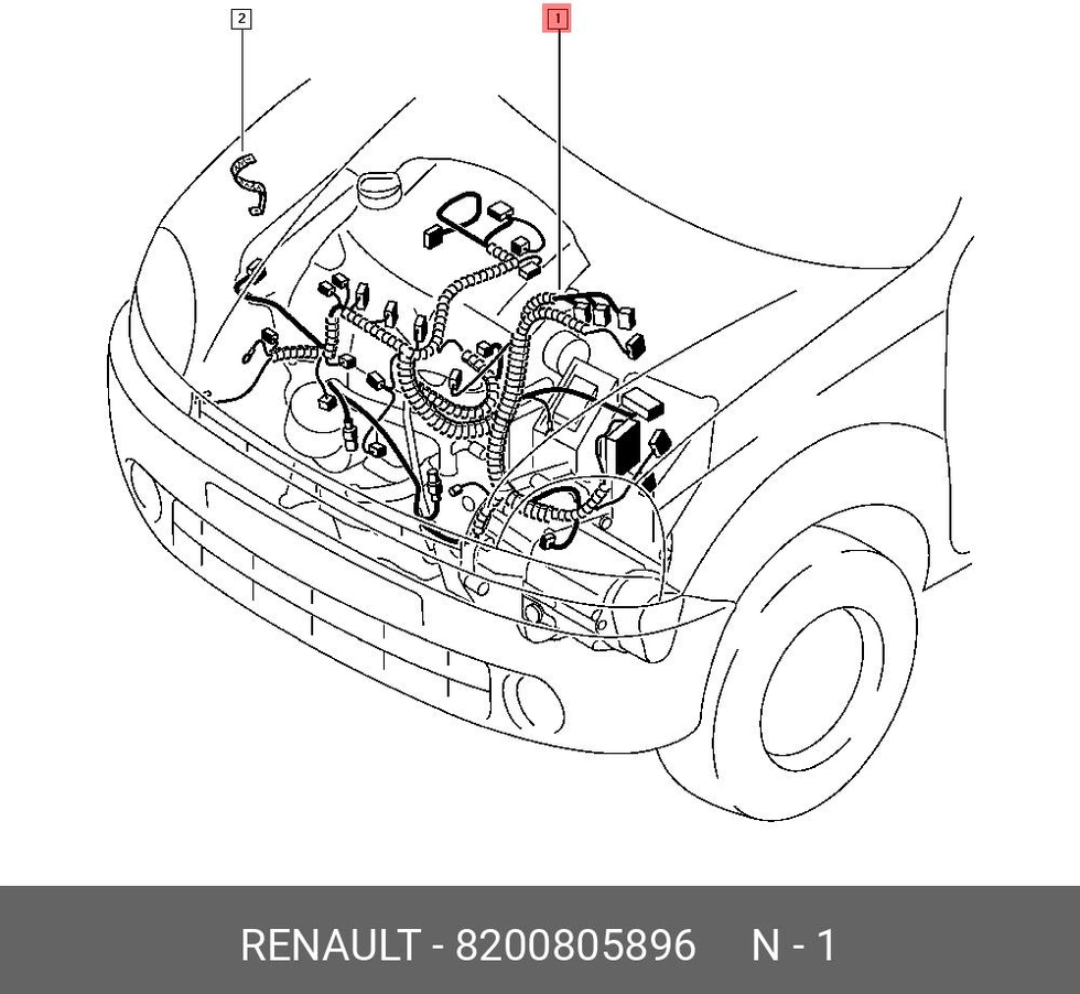 Renault Kangoo 1.5 Dci Klimalı Motor Tesisatı 8200805896/ 8200487743