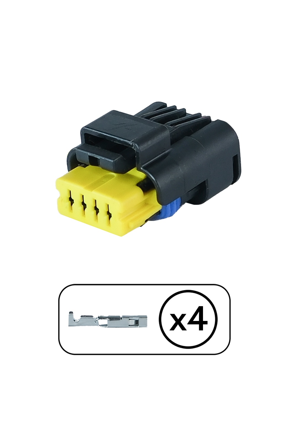 Peugeot 206 1.4 TDCİ Motor Hava Debimetre Soketi 4 Pin Kablolu