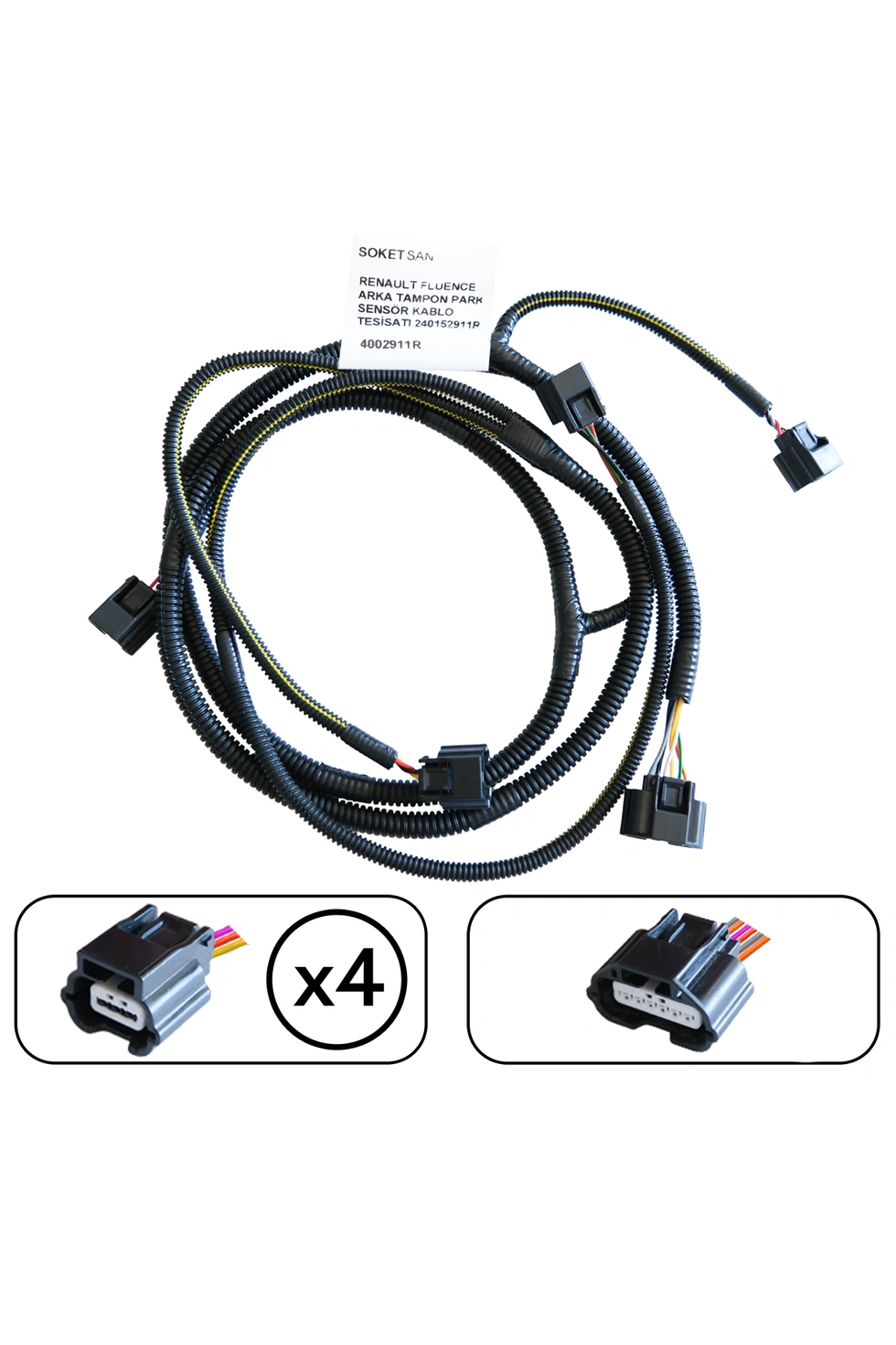 Renault Fluence Arka Tampon Park Sensör Tesisatı 240152911R