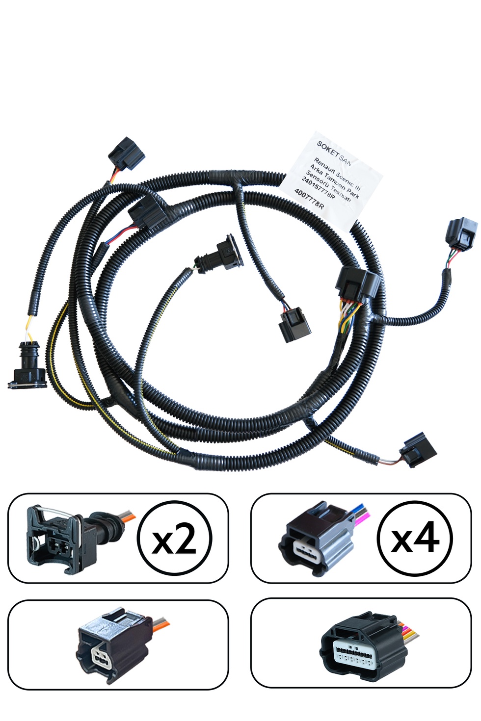 Renault Scenic III Arka Tampon Park Sensörü Tesisatı 240157778R