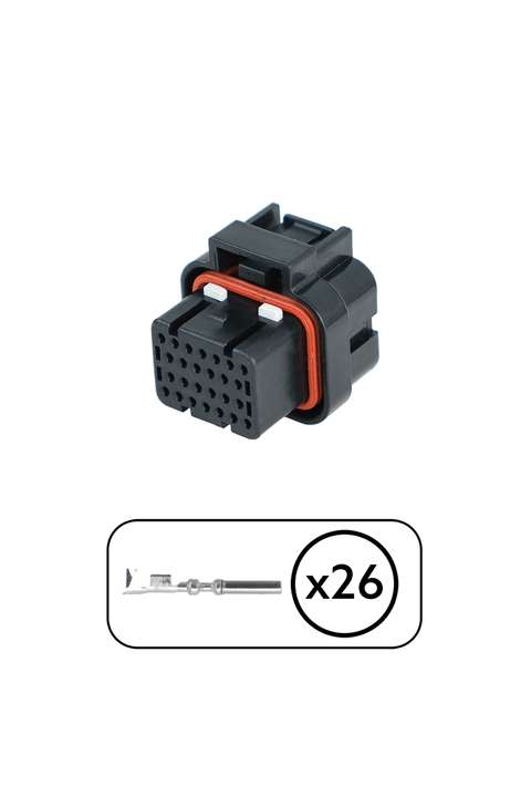 TE Çift Kanallı Konnektör 26 Pin Kablosuz