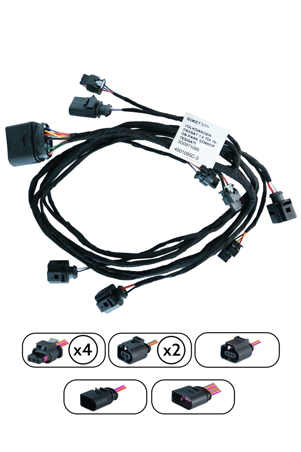 Audi A4-A5 2017 Ön Park Sensör Tesisatı 8W0971095C