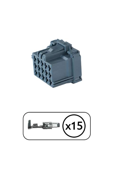 MCP 2.8 Konnektör Gri 15 Pin Kablosuz