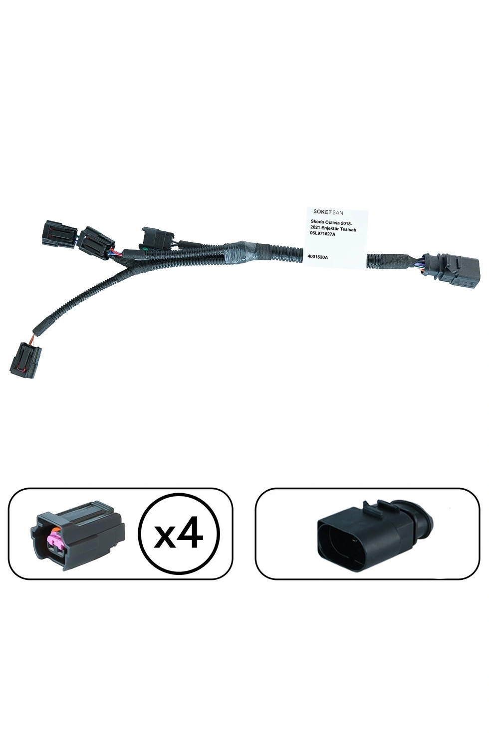 Skoda Kodiaq 2017-2021 Enjektör Tesisatı 06L971627A