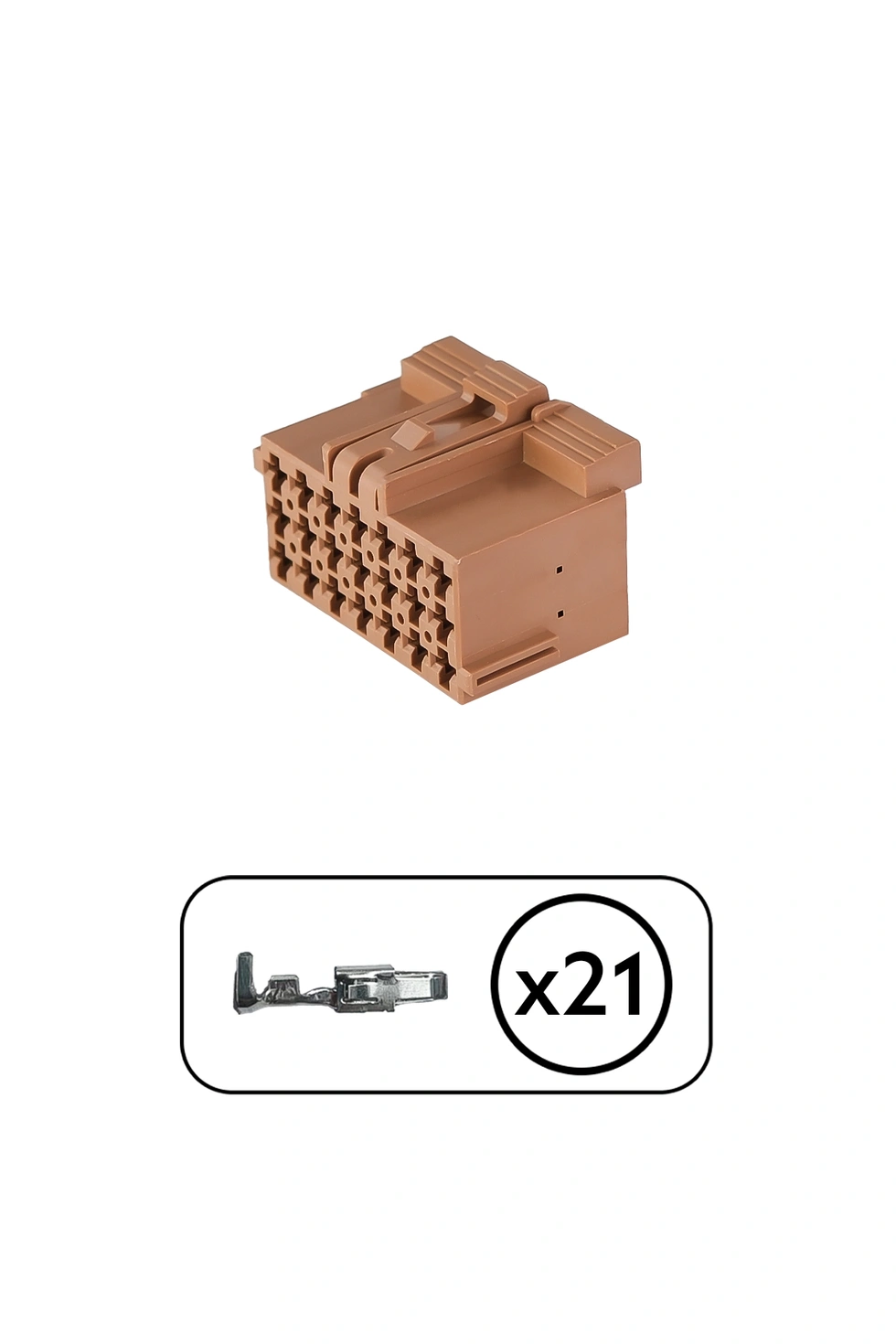 MCP 2.8 Konnektör Kahverengi 21 Pin Kablosuz