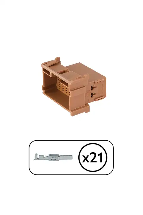 MCP 2.8 Konnektör Kahverengi Dişi 21 Pin Kablosuz