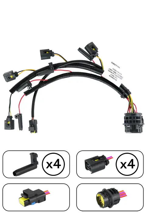 Ford Fıesta (2002-2008) 1.4 Dizel 50Kw 5P Enjektör Kablosu 9649900780
