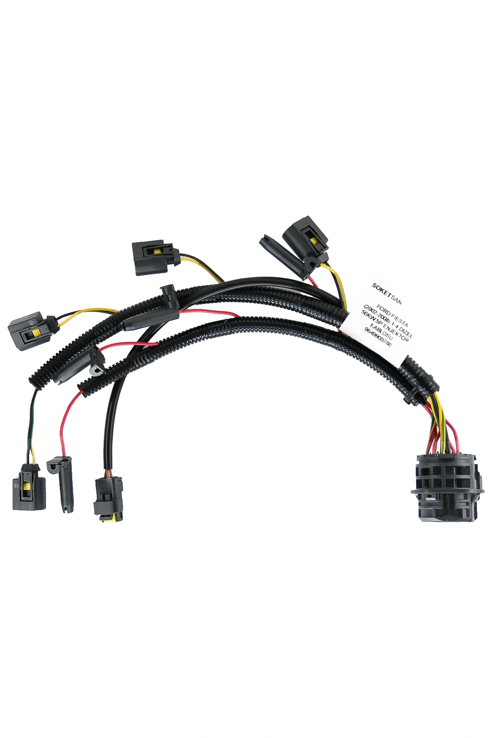 Ford Fıesta (2002-2008) 1.4 Dizel 50Kw 5P Enjektör Kablosu 9649900780